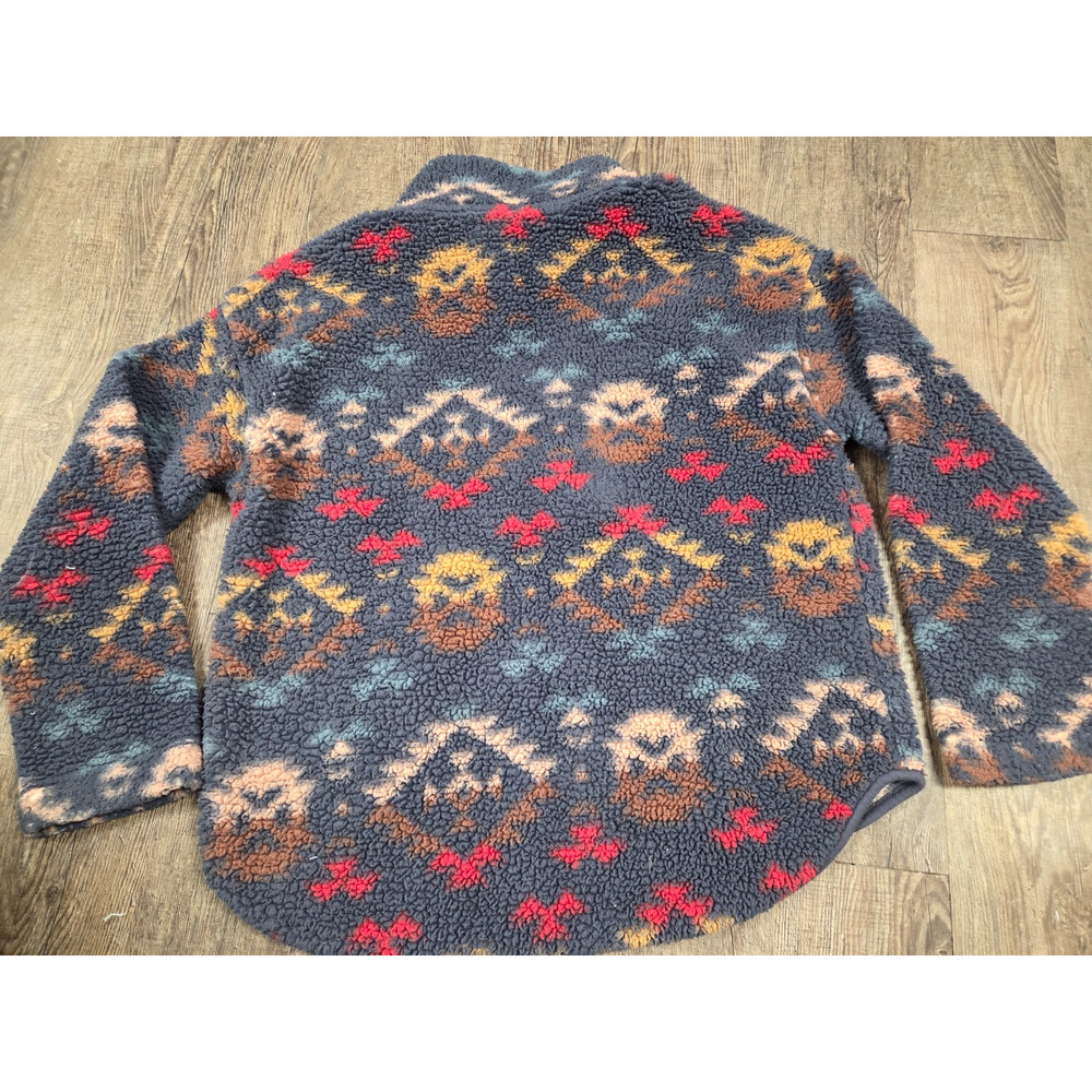 Old Navy Southwest Relaxed Cozy Sherpa Logo Half-Zip Sweatshirt Size Large - Picture 6 of 6